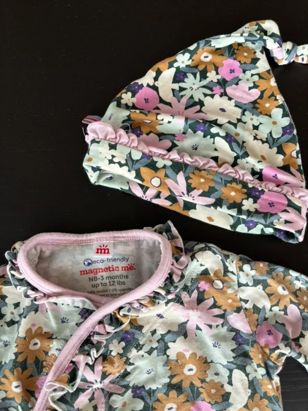 Magnetic Me Floral Gown & Hat Set